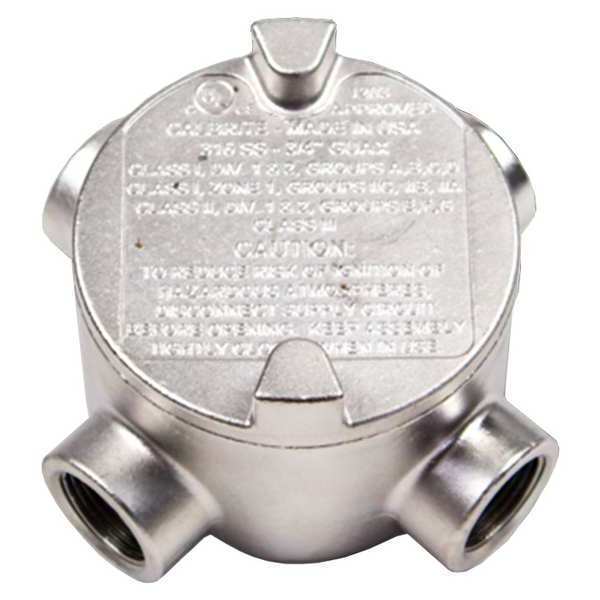 Conduit Outlet Body, SS, Trd Sz 1in