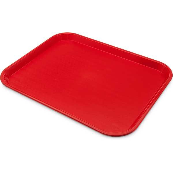 Cafeteria Tray, 18 in L, Red