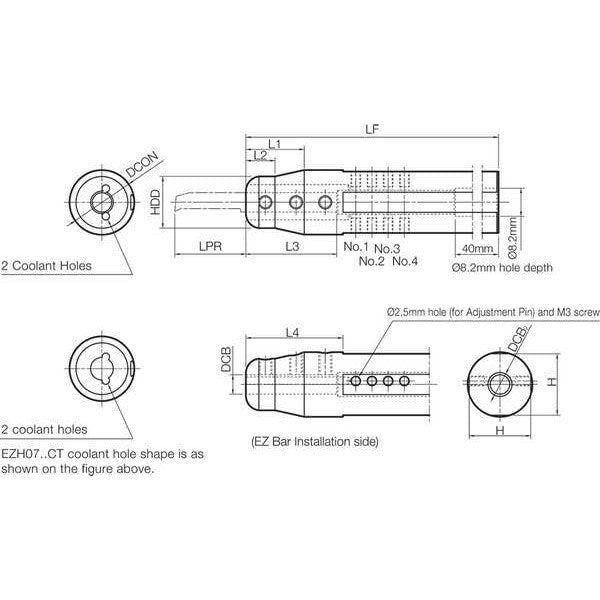 Micro Bar Sleeve, Adj., Coolant-Through