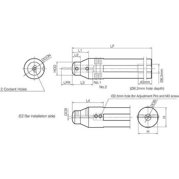 Micro Bar Sleeve, Adj., Coolant-Through