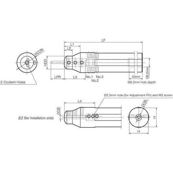 Micro Bar Sleeve, Adj., Coolant-Through