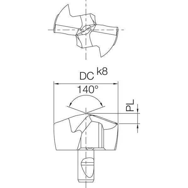 Replaceable Drill Tip, PVD Carbide