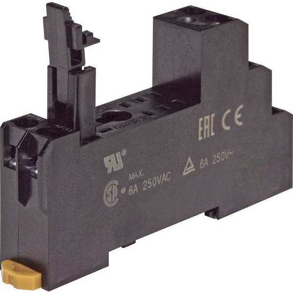 Relay Socket, Square, 8 Pins, 5 A