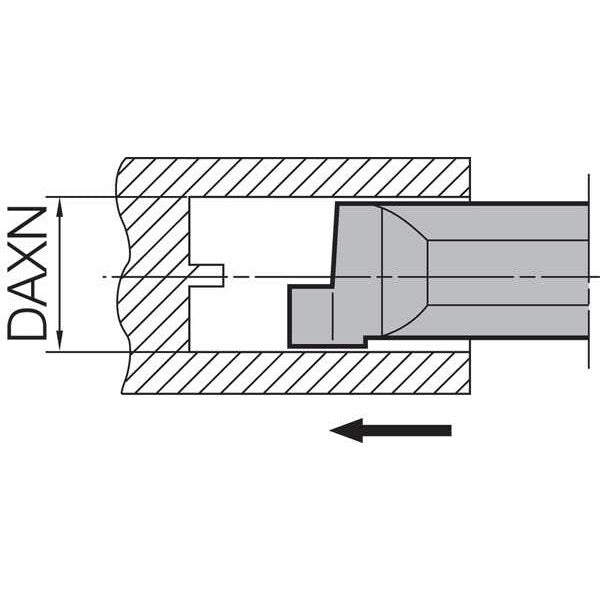 Micro Face Grooving Bar, PVD Carbide