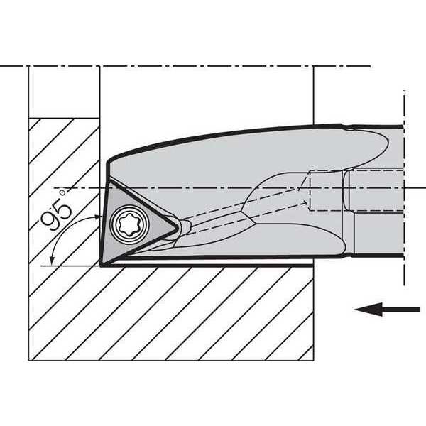 Boring Bar, Positive Rake, Right-Hand