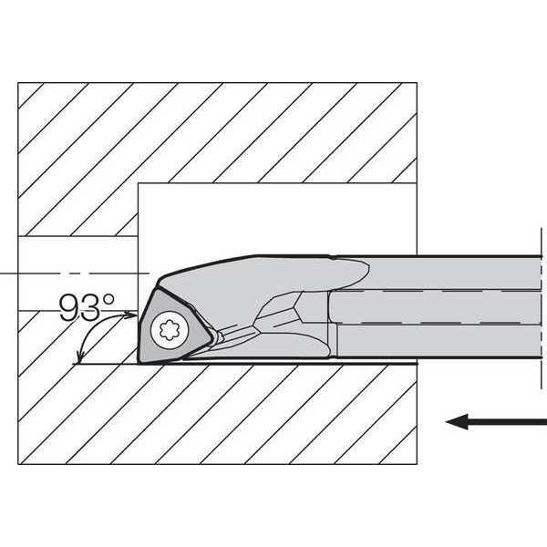 Boring Bar, Positive Rake, Right-Hand