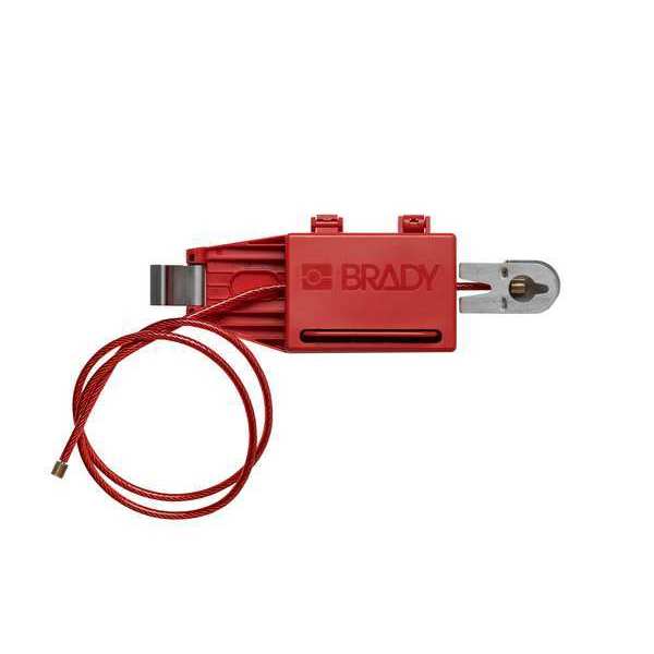 Circuit Breaker Lockout, Red, 6.24 in L