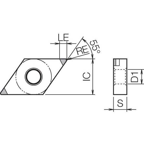 Diamond Turning Insert, DNGA431T00515MEKBN70M