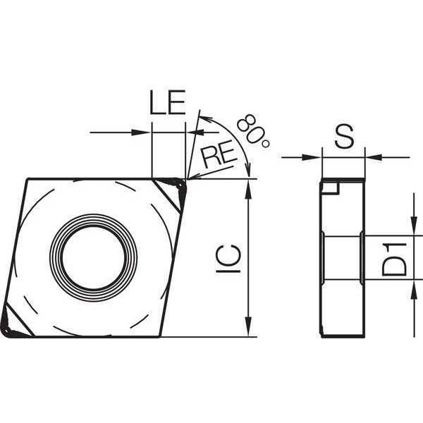 Diamond Turning Insert, CNGM431MEHHKBN05M