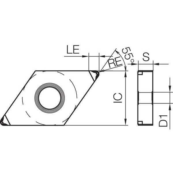 Diamond Turning Insert, DNGM433MEHHKBN05M