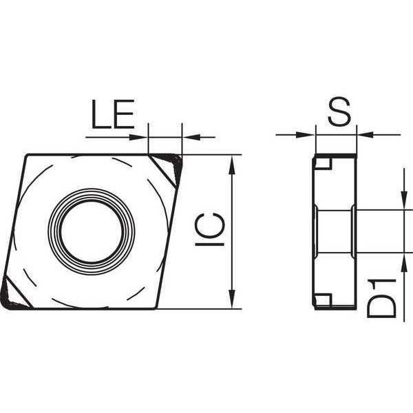Diamond Turning Insert, CNGM431MEHLKBN05M