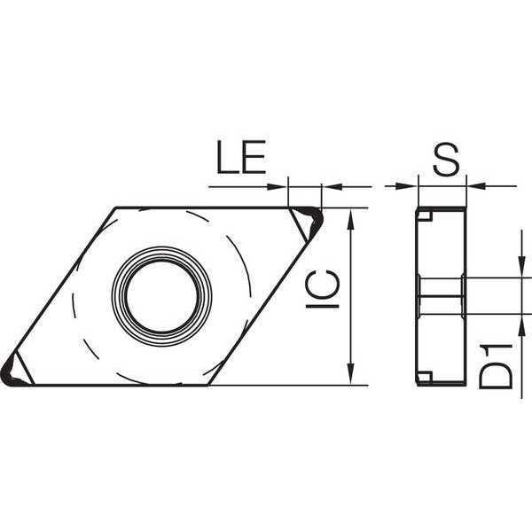 Diamond Turning Insert, DNGM433MEHLKBN05M