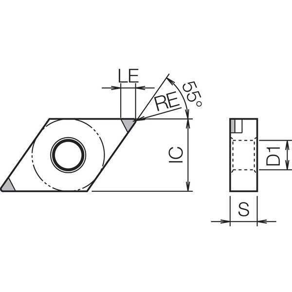 Diamond Turning Insert, DNGA436S00730METKBN05M