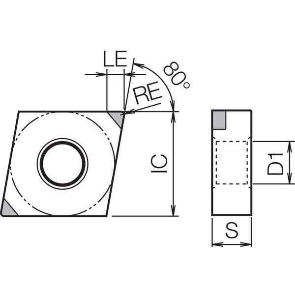 Diamond Turning Insert, CNGA434S00245MEPKBN05M