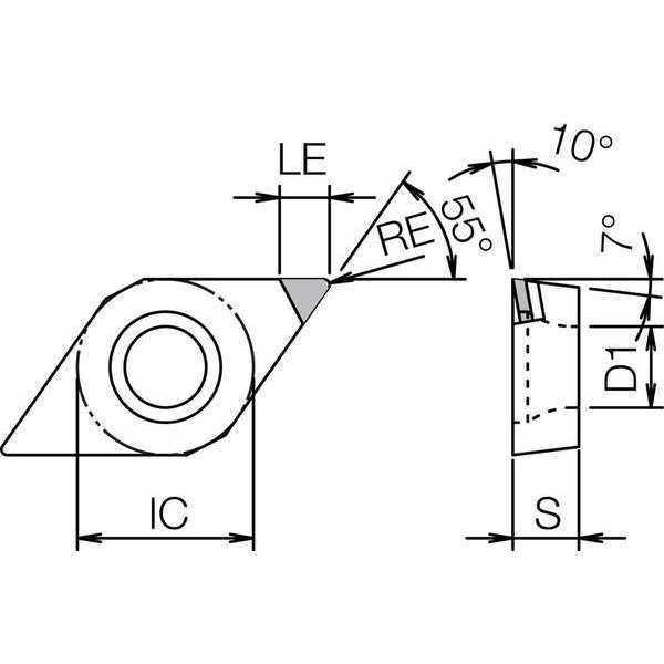Diamond Turning Insert, DCMT32502SEKPD001
