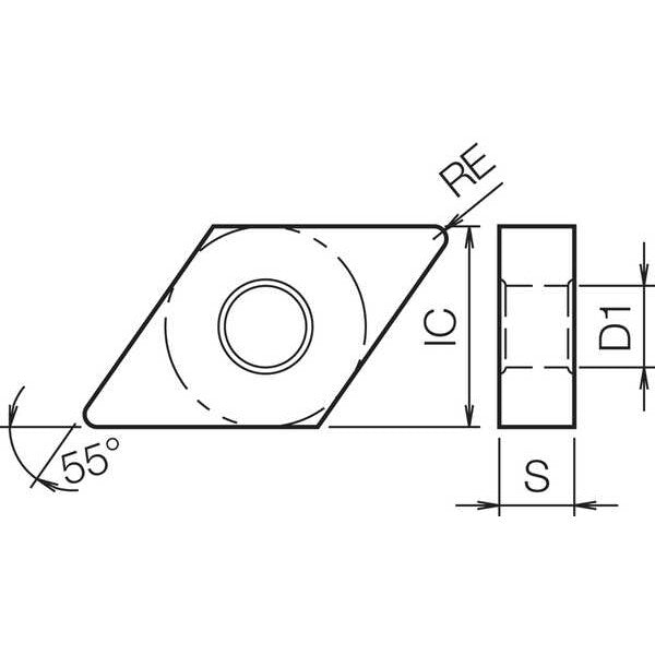Diamond Turning Insert, DNGA431T00625A66N