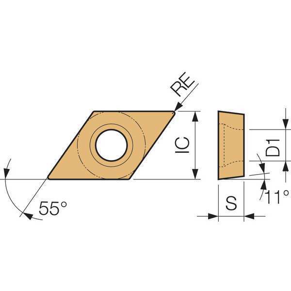 Diamond Turning Insert, DPET32501FRUSFPR930