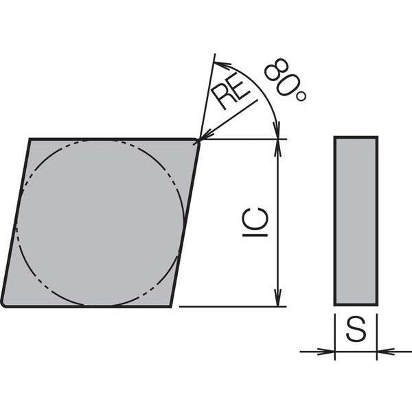 Diamond Turning Insert, CNM323KBN900