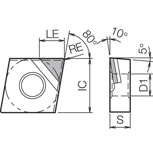 Diamond Turning Insert, CNMM4305MKPD010