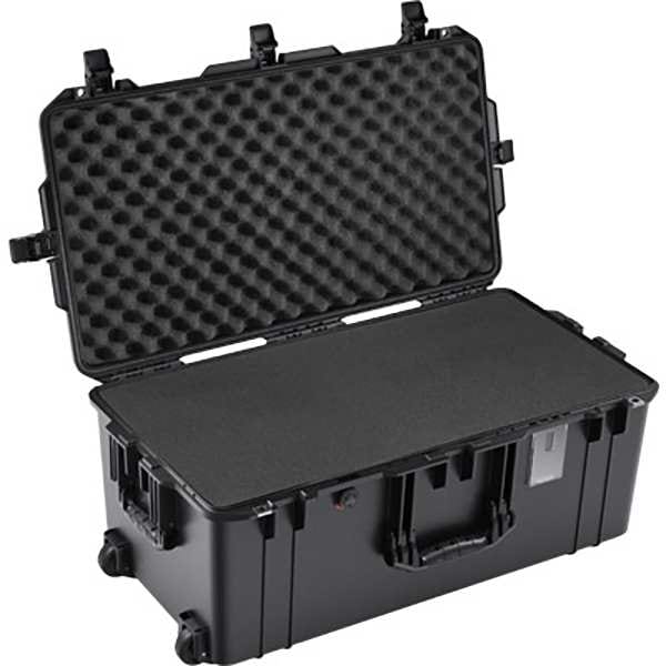 Pelican Aircase w Foam, 9.72 in, PrPu, Blk