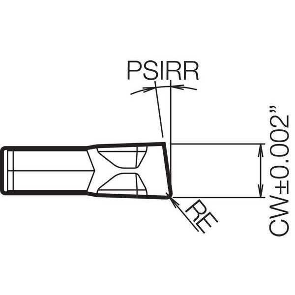 Cut-Off Insert, PVD Carbide