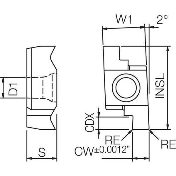Grooving Insert, PVD Carbide
