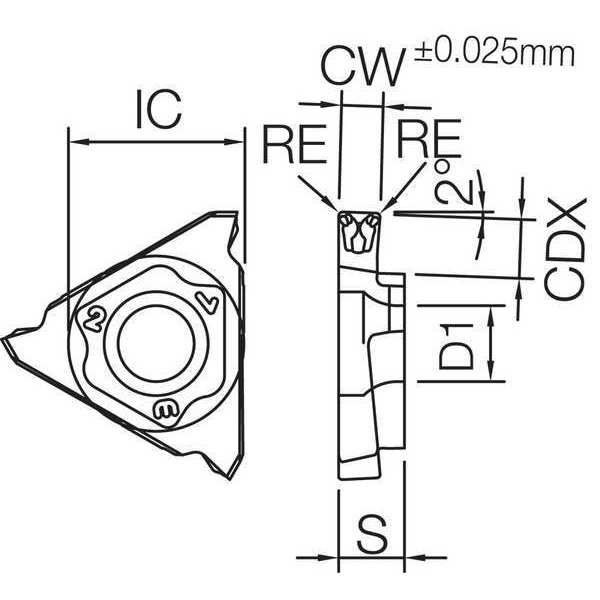 Grooving Insert, PVD Carbide