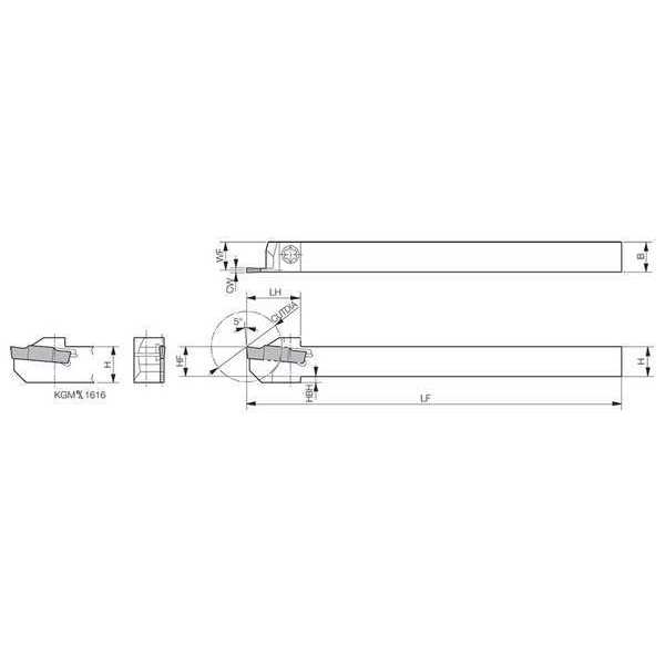 External Grooving Toolholder