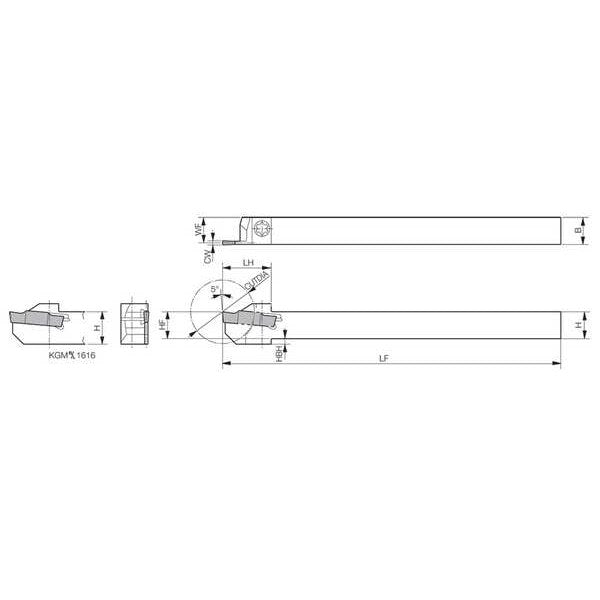 External Grooving Toolholder