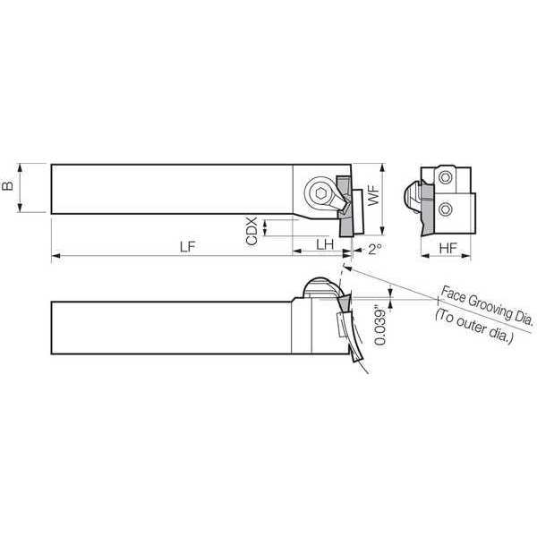 Face Grooving Toolholder