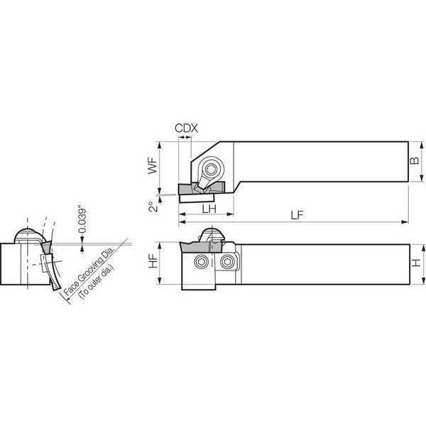 Face Grooving Toolholder