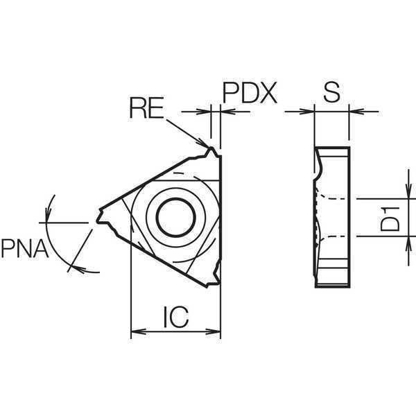Threading Insert, PVD Carbide