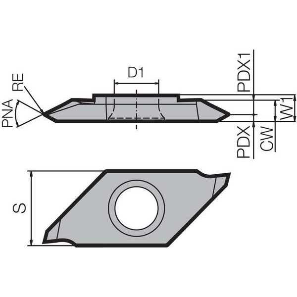 Threading Insert, PVD Carbide