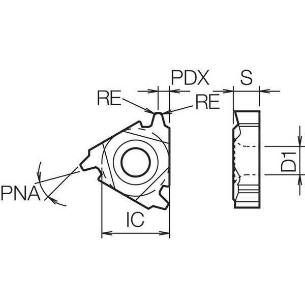 Threading Insert, PVD Carbide