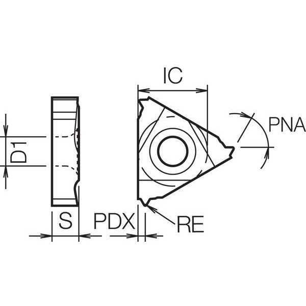 Threading Insert, PVD Carbide