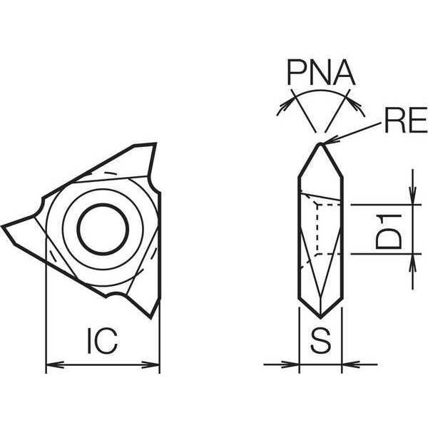 Threading Insert, PVD Carbide