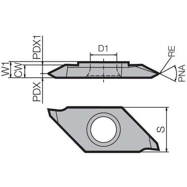 Threading Insert, Uncoated Carbide