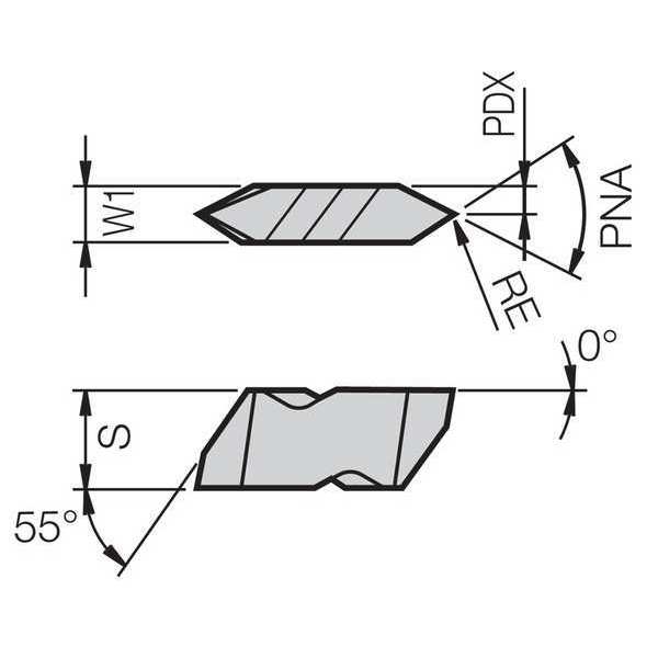 Threading Insert, PVD Carbide