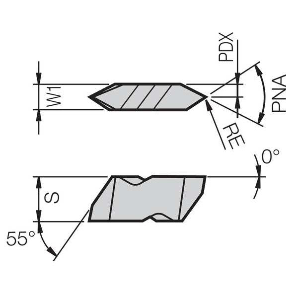 Threading Insert, PVD Carbide