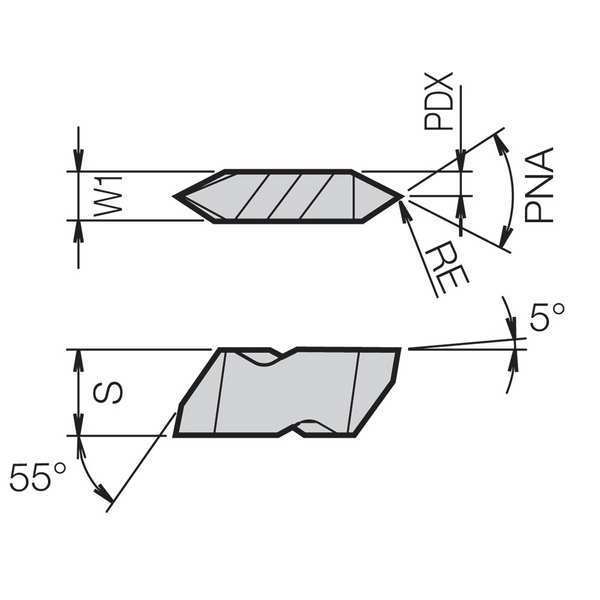 Threading Insert, PVD Carbide