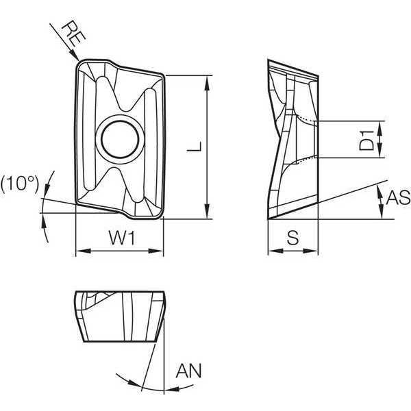 Parallelogram Milling Insert