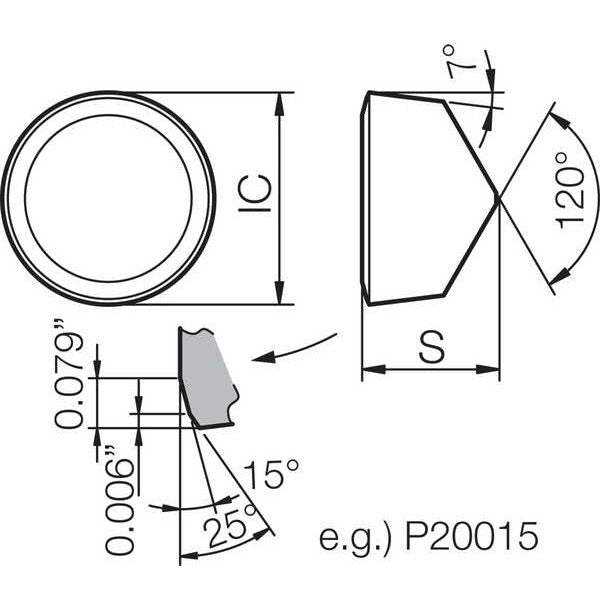 Round Turning Insert, Ceramic