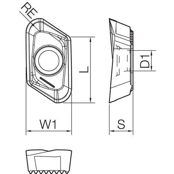 Parallelogram Milling Insert