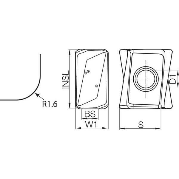 Rectangle Milling Insert