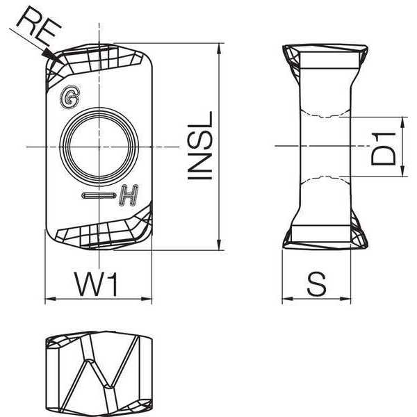 Rectangle Milling Insert