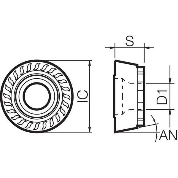 Round Milling Insert, Cermet