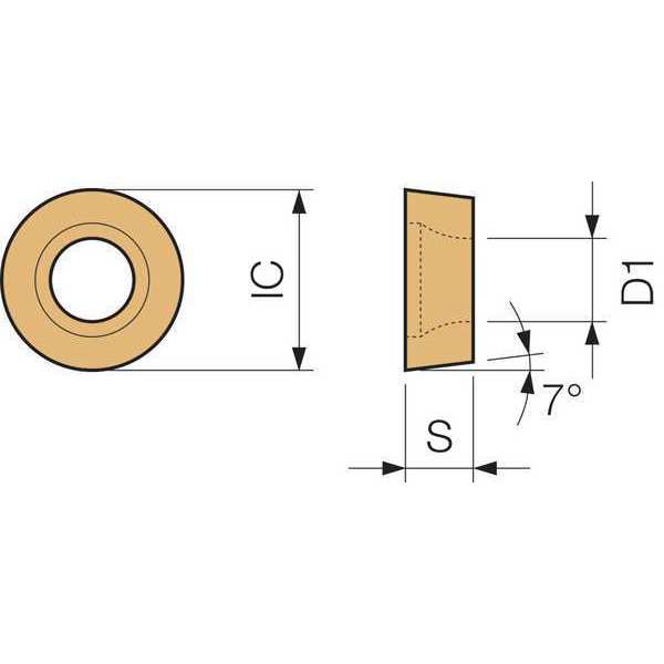 Round Turning Insert, CVD Carbide