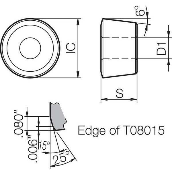 Round Turning Insert, Ceramic