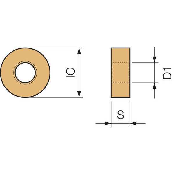 Round Turning Insert, PVD Cermet