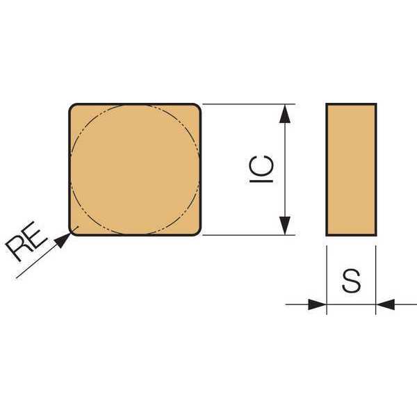 Square Turning Insert, Cerment